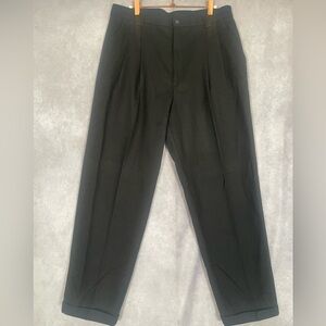 Gap Wool Pants Mens Pleated Trouser 34x30 Preppy